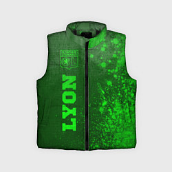 Детский жилет Lyon - green gradient по-вертикали, цвет: 3D-черный