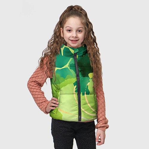 Детский жилет Вдохновленный природой / 3D-Светло-серый – фото 3