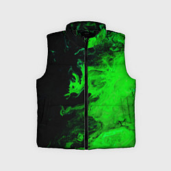 Детский жилет Color green black, цвет: 3D-черный
