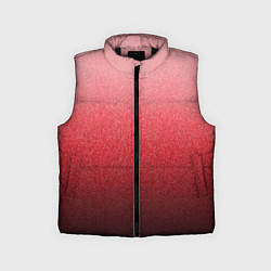 Детский жилет Мягкий градиент красно-розовый текстура крошка