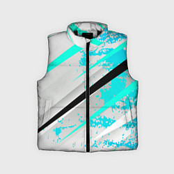 Детский жилет Color white light blue, цвет: 3D-черный