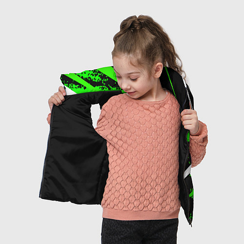 Детский жилет Color black and green / 3D-Черный – фото 4