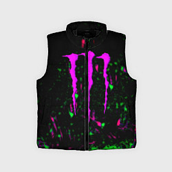 Детский жилет Monster energy splash color, цвет: 3D-черный