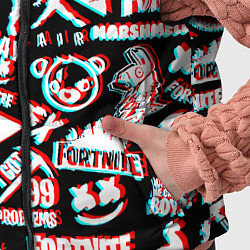 Детский жилет Fortnite glitch game, цвет: 3D-черный — фото 2