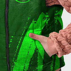 Детский жилет Lexus - green gradient вертикально, цвет: 3D-черный — фото 2
