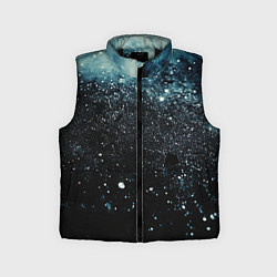 Детский жилет Черно-синий текстурный фон