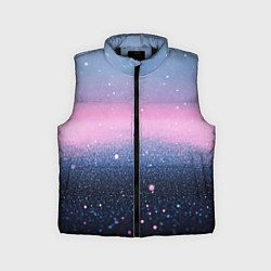 Детский жилет Восход с блестками - текстура