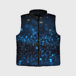 Детский жилет Боке блестяшки на черном, цвет: 3D-черный