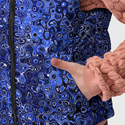 Детский жилет Синий ультрамарин абстрактная текстура, цвет: 3D-черный — фото 2