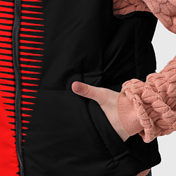 Детский жилет Чёрно-красный пополам с переходом, цвет: 3D-черный — фото 2