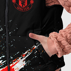 Детский жилет Манчестер краски штрихи, цвет: 3D-черный — фото 2