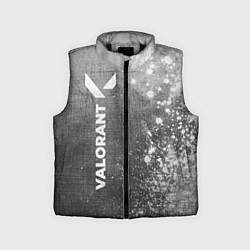 Детский жилет Valorant - grey gradient по-вертикали