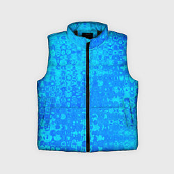 Детский жилет Голубой неоновый абстрактная текстура