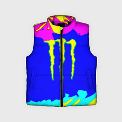 Детский жилет Monster energy краски цветные