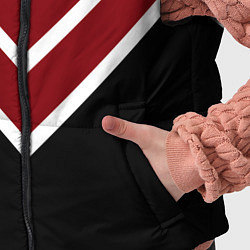 Детский жилет Красный с чёрным и белые полосы, цвет: 3D-черный — фото 2