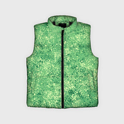 Детский жилет Фисташковый текстура напыление