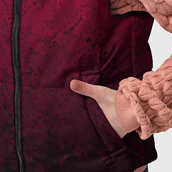 Детский жилет Текстурный тёмно-розовый градиент, цвет: 3D-черный — фото 2