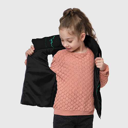 Детский жилет Color black turquoise / 3D-Черный – фото 4