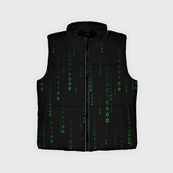 Детский жилет Color black green