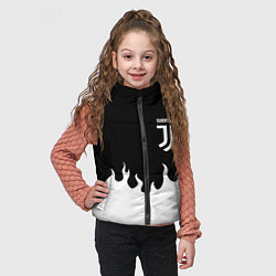 Детский жилет Ювентус белый огонь, цвет: 3D-черный — фото 2
