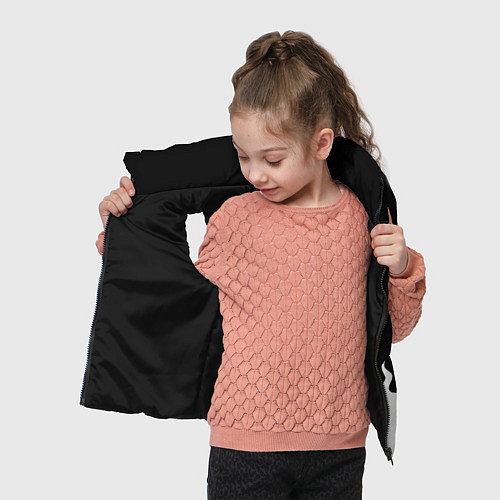 Детский жилет Ювентус белый огонь / 3D-Черный – фото 4