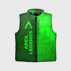 Детский жилет Apex Legends - green gradient по-вертикали