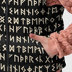 Детский жилет Древние руны викингов, цвет: 3D-черный — фото 2