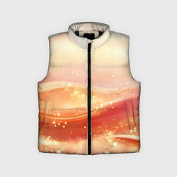 Детский жилет Оранжевые пески - абстракция
