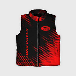 Детский жилет Land Rover - red gradient вертикально, цвет: 3D-черный
