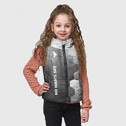 Детский жилет No Mans Sky - grey gradient по-вертикали, цвет: 3D-черный — фото 2