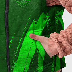 Детский жилет Sporting - green gradient вертикально, цвет: 3D-черный — фото 2