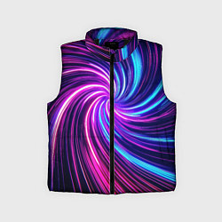 Детский жилет Неоновый вихрь из светящихся линий