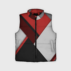 Детский жилет Color black red grey, цвет: 3D-черный