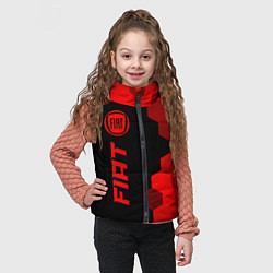 Детский жилет Fiat - red gradient по-вертикали, цвет: 3D-черный — фото 2