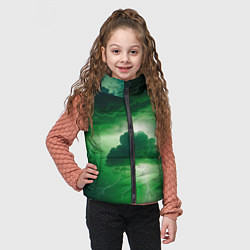 Детский жилет Зелёный гром, цвет: 3D-черный — фото 2
