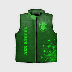 Детский жилет AEK Athens - green gradient вертикально