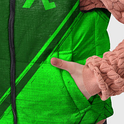 Детский жилет Half-Life - green gradient вертикально, цвет: 3D-черный — фото 2