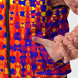 Детский жилет Пламенный сочный оранжево-синий, цвет: 3D-черный — фото 2