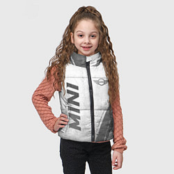 Детский жилет Mini - white gradient вертикально, цвет: 3D-черный — фото 2