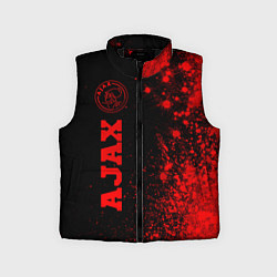 Детский жилет Ajax - red gradient по-вертикали, цвет: 3D-черный