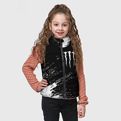 Детский жилет Monster energy белые краски, цвет: 3D-черный — фото 2