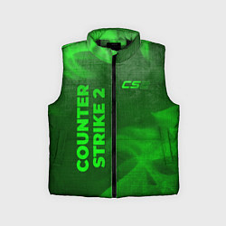 Детский жилет Counter Strike 2 - green gradient вертикально