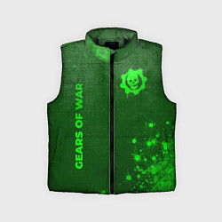 Детский жилет Gears of War - green gradient вертикально
