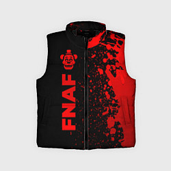 Детский жилет FNAF - red gradient по-вертикали, цвет: 3D-черный