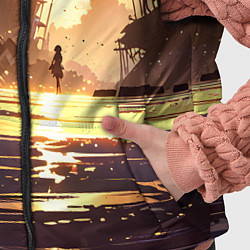 Детский жилет Аниме под солнцем, цвет: 3D-черный — фото 2