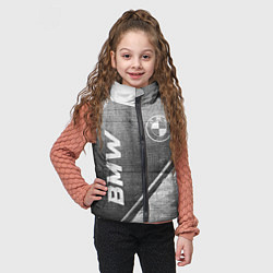 Детский жилет BMW - grey gradient вертикально, цвет: 3D-черный — фото 2