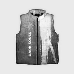Детский жилет Dark Souls - grey gradient по-вертикали, цвет: 3D-черный