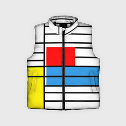 Детский жилет В стиле мондриана