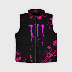 Детский жилет Monster energy неоновые краски лого