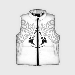 Детский жилет Ассасин Крид - узор ворон, цвет: 3D-черный